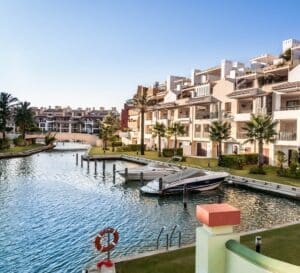Sotogrande Luxury Urbanization At Andalusia, Spain Showing Yatch