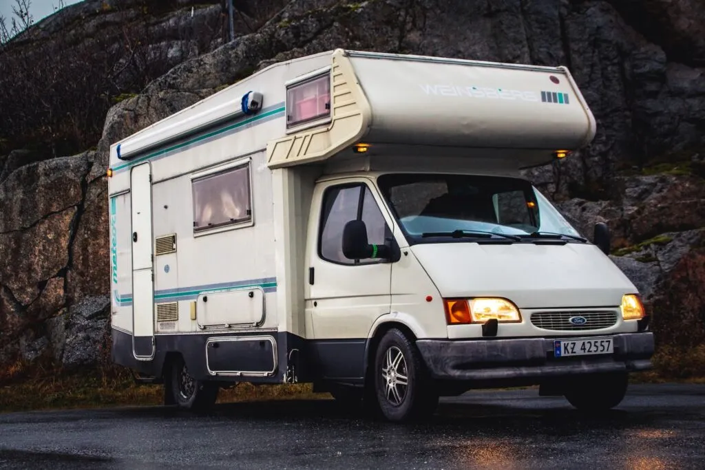 White van as an example of designing a home that travels with you across continents