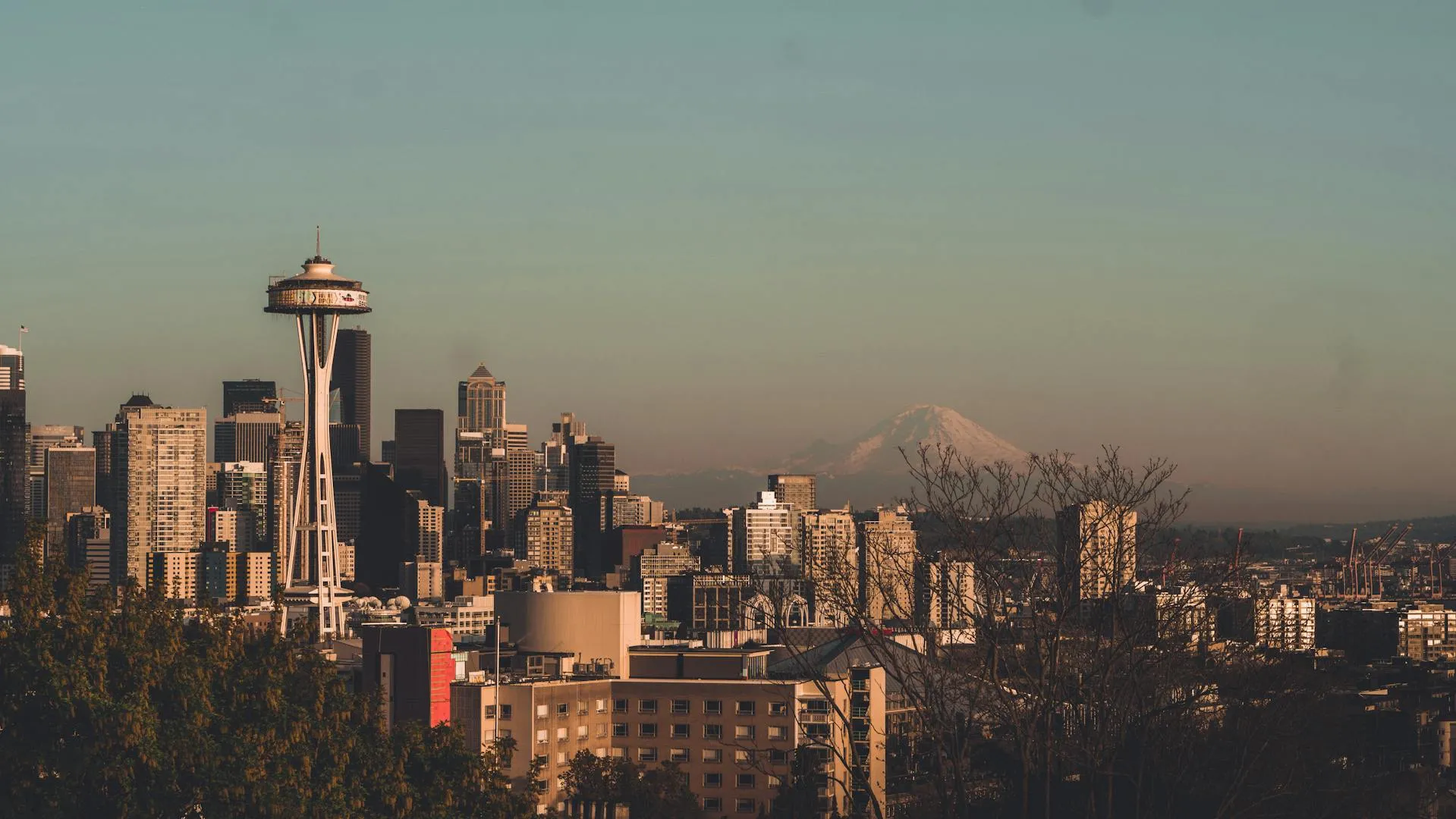 An artistic picture of Seattle