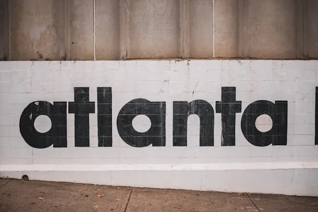 Letters on a wall